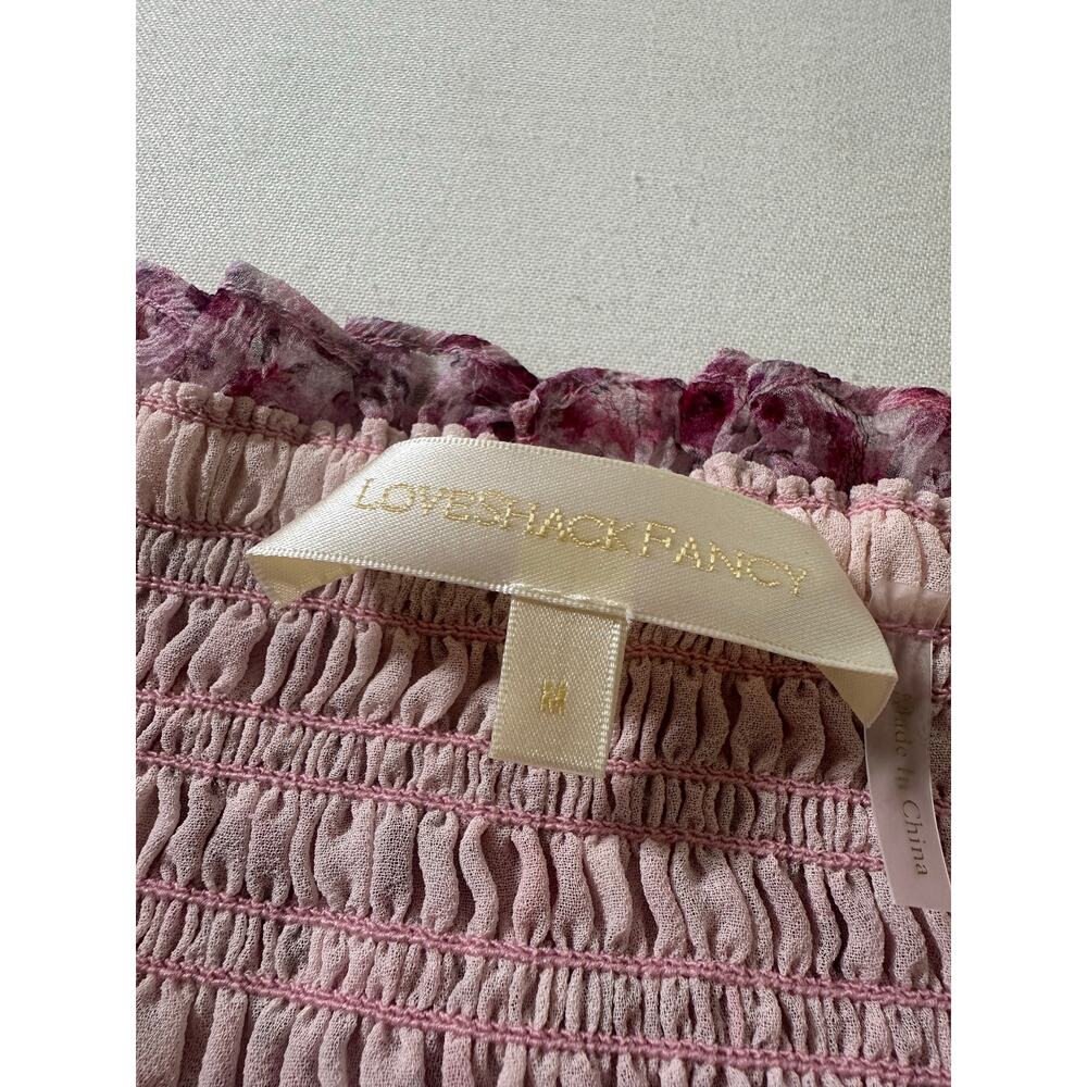 Love Shack Fancy Silk Floral Mini Ruffle Skirt Size Medium EUC - Picture 6 of 7